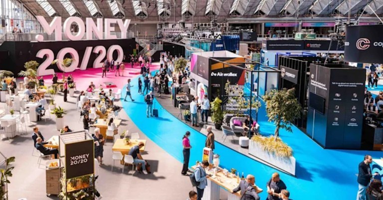 Image of the Money20/20 Europe exhibition hall.