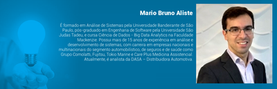 Box com foto e minicurrículo de Mario Bruno Aliste