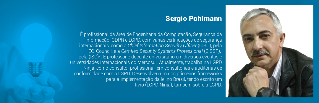 É profissional da área de Engenharia da Computação, Segurança da Informação, GDPR e LGPD, com várias certificações de segurança internacionais, como a Chief Information Security Officer (CISO), pela EC-Council, e a Certified Security Systems Professional (CISSP), pela (ISC)². É professor e docente universitário em diversos eventos e universidades internacionais do Mercosul. Atualmente, trabalha na LGPD Ninja, como consultor profissional, em consultorias e auditorias de conformidade com a LGPD. Desenvolveu um dos primeiros frameworks para a implementação da lei no Brasil, tendo escrito um livro (LGPD Ninja), também sobre a LGPD.