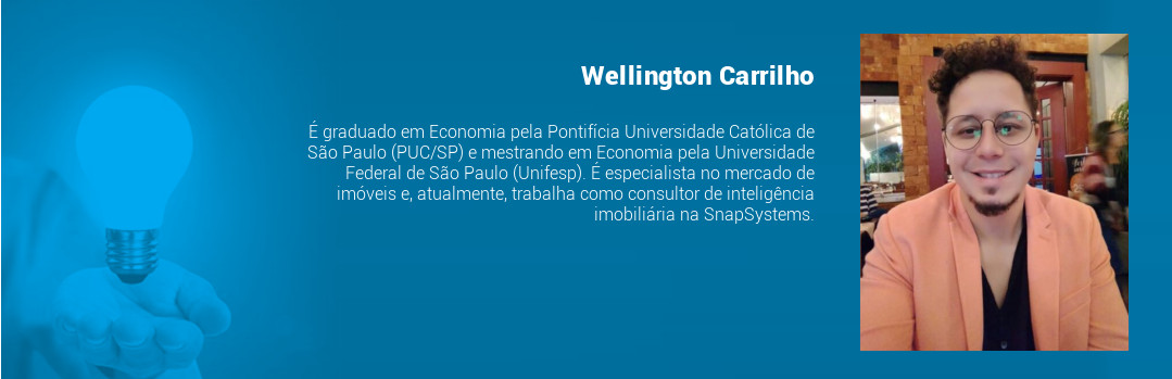 É graduado em Economia pela Pontifícia Universidade Católica de São Paulo (PUC/SP) e mestrando em Economia pela Universidade Federal de São Paulo (Unifesp). É especialista no mercado de imóveis e, atualmente, trabalha como consultor de inteligência imobiliária na SnapSystems.