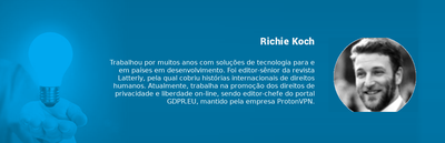 Box com minicurrículo de Richie Koch