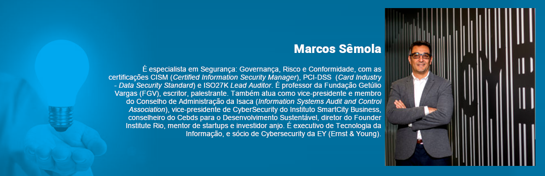 Box com o minicurrículo do especialista externo que contribuiu com o artigo relacionado à Lei Geral de Proteção de Dados Pessoais