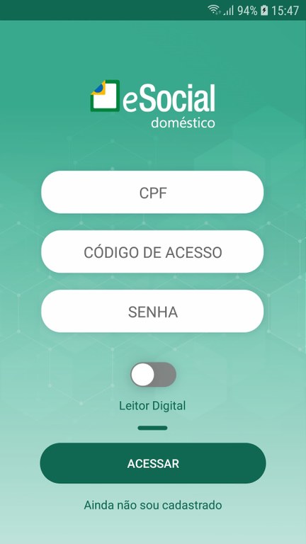 Login eSocial doméstico