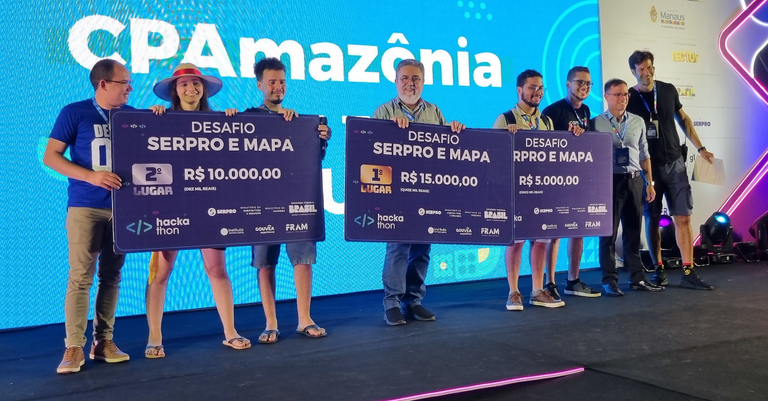Equipes recebem premiação do hackathon Serpro e Mapa na Campus Party Amazônia.png