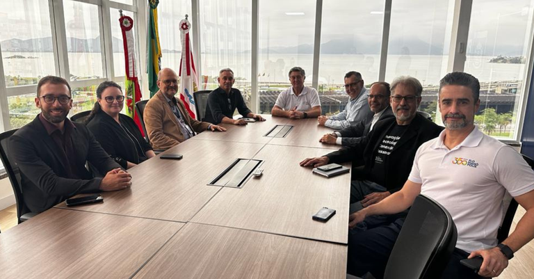 Reunião da Prefeitura de Florianópolis com o Serpro, realizada na capital Catarinense