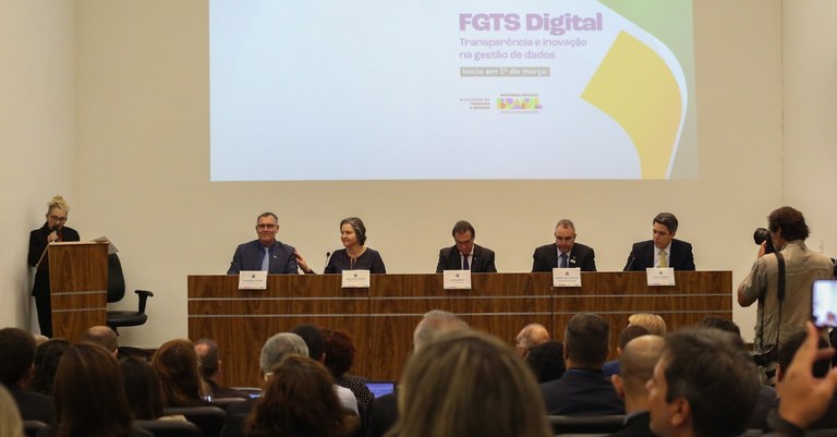 Solenidade de lançamento do FGTS Digital