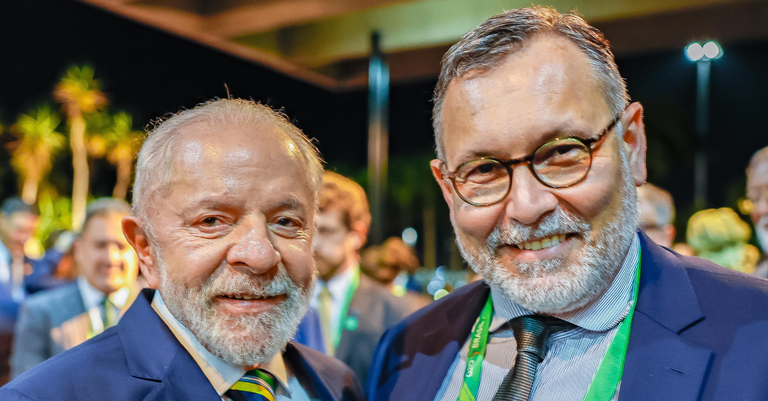 Presidente Lula e Alexandre Amorim durante a Cúpula de Líderes Rio 2024