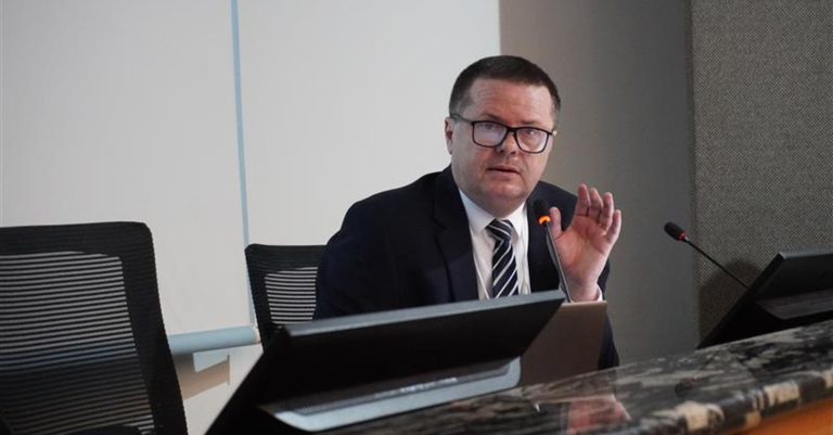 O Auditor-Fiscal da Receita Federal do Brasil (RFB), Pedro Frantz, participou da Semana de IA do Serpro