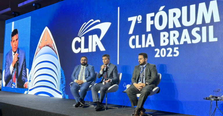 Brenno Sampaio em painel do Fórum CLIA Brasil 2025 Brenno Sampaio em painel do Fórum CLIA Brasil 2025