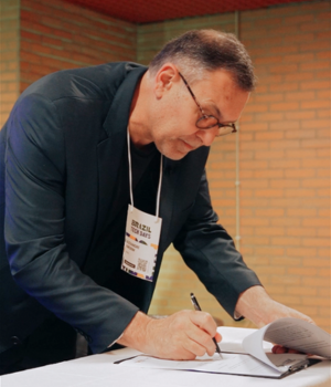 Alexandre Amorim, presidente do Serpro, no momento da assinatura do Memorando de Entendimento (MoU) com o Cais do Porto