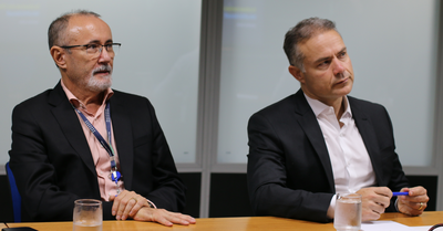 Ministro dos Transportes visita centro de dados do Serpro em Brasília