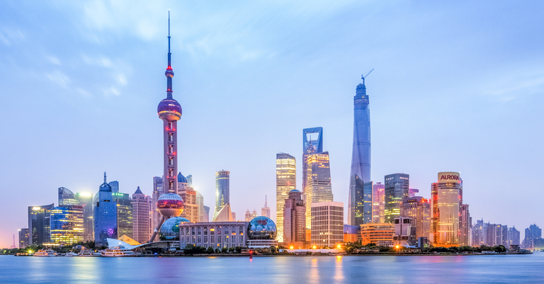 Panorama da cidade de Xangai, na China