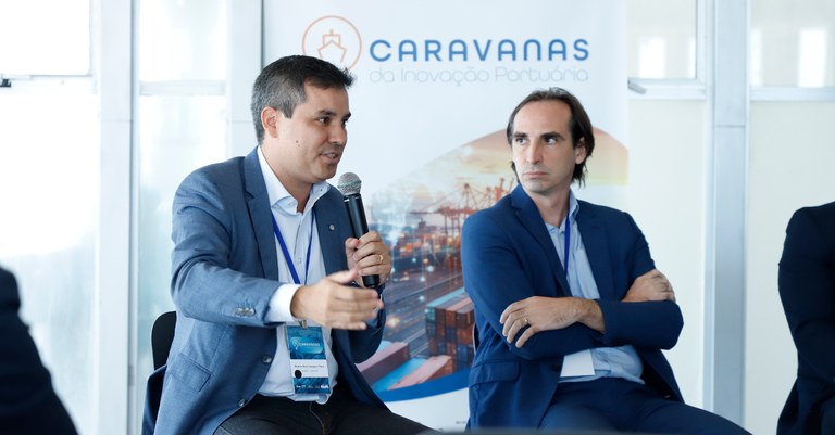 Superintendente do Serpro, Brenno Sampaio, no evento Caravanas de Inovação Portuária.JPG