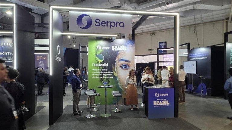 Estande do Serpro no Febraban Sec