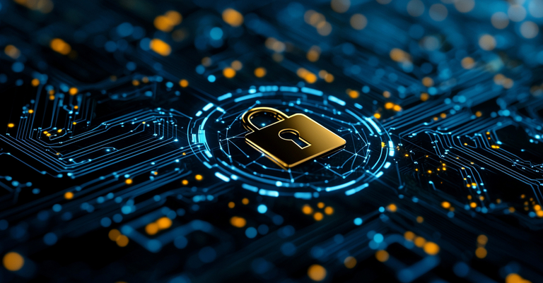 Cadeado metálico simbolizando uma proteção de segurança digital robusta para sistemas digitais