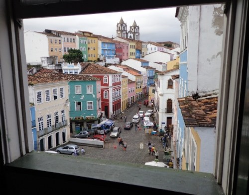 Vista a partir do telecentro, que funcionará em parceria com a Irmandade dos Homens Pretos